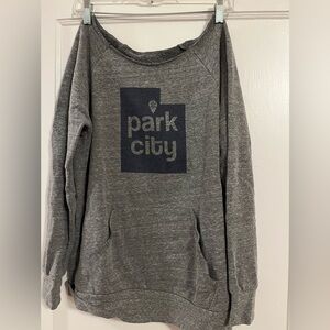 Cozy Gray Park City Sweatshirt